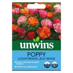 Unwins Flower Californian Poppy  Jelly Beans - 125 Seeds